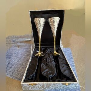 Silver Plated Wine Goblets
